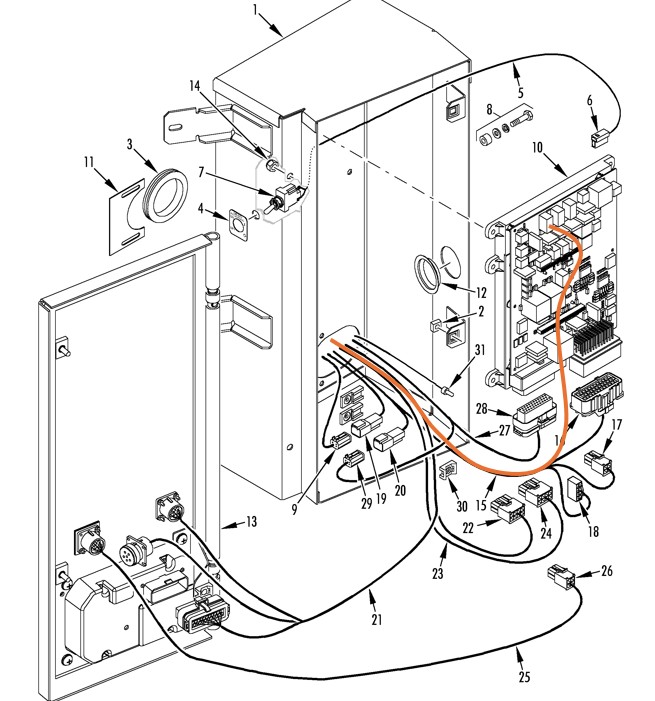 Passagem de Chicote Elétrico